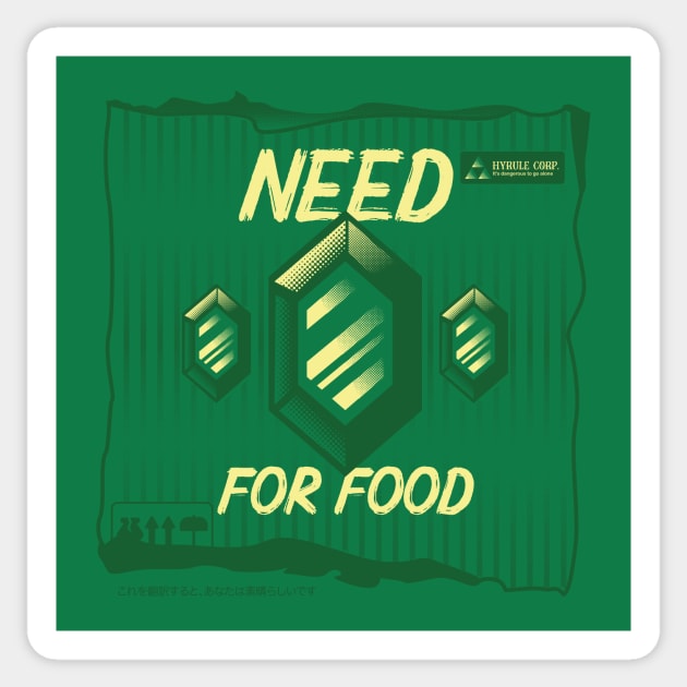 Need Rupee for food Sticker by andrefellip